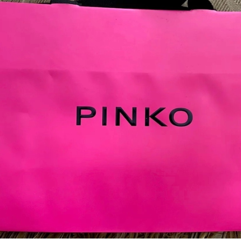 11 X 75 Pinko Designer Small Paper Shopping Bag Reusable Gift Pink